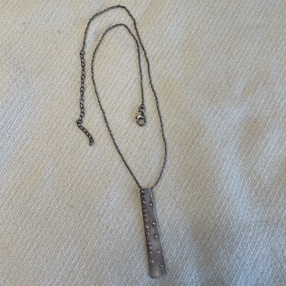 Brail Pendant sterling silver necklace